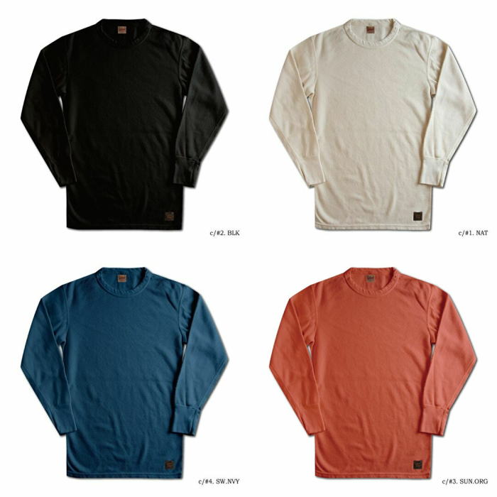 MILD-P-BK-UNION THERMAL PLAIN(MILD-00)-MILDP-DELUXEWARE-デラックスウエアサーマルTシャツ-無地サーマルの画像