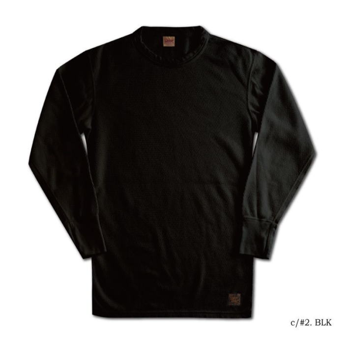 MILD-P-BK-UNION THERMAL PLAIN(MILD-00)-MILDP-DELUXEWARE-デラックスウエアサーマルTシャツ-無地サーマルの画像