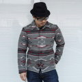 BKJ-03-グレー-ネイティブブランケットジャケット03-BKJ03-FLATHEAD-フラットヘッドジャケット-アウターの画像