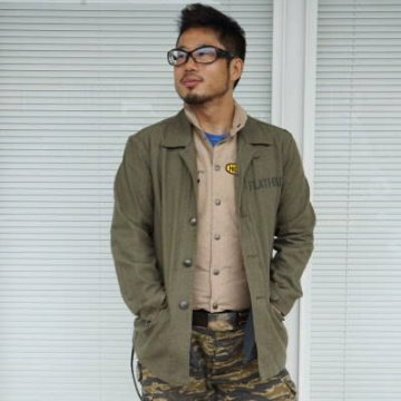 MTY-01W-カーキ-コットンジャケット01W-MTY01W-FLATHEAD-フラットヘッドコットンジャケットの画像