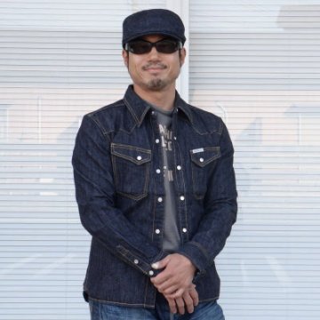 F-DS001-デニムウエスタンシャツ長袖F-DS001-FDS001-FLATHEAD-フラットヘッドデニムシャツ-ウエスタンシャツ長袖-長袖シャツの画像