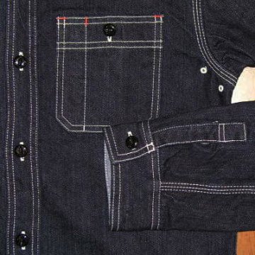 7010W-デニムワークシャツ長袖-FLATHEAD-フラットヘッドデニムシャツの画像