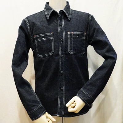 7010WSP-スペシャルデニムワークシャツ-FLATHEAD-フラットヘッドデニムシャツの画像