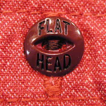 7108W-杢レッド-杢シャンブレーワークシャツ長袖-FLATHEAD-フラットヘッドワークシャツ-フラットヘッドシャツの画像