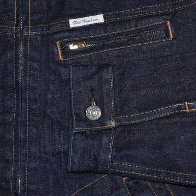 F-DJ002Z-ジップデニムジャケットFDJ002Z-FDJ002Z-FLATHEAD-フラットヘッド-DENIMJACKET-デニムジャケット-Gジャン-ジージャン-アウターの画像