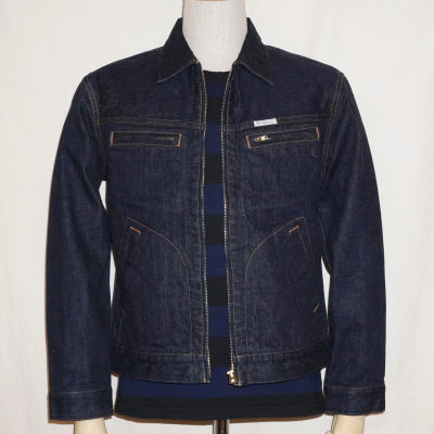 F-DJ002Z-ジップデニムジャケットFDJ002Z-FDJ002Z-FLATHEAD-フラットヘッド-DENIMJACKET-デニムジャケット-Gジャン-ジージャン-アウターの画像