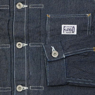 PHJ-01W-ID-ピンヒッコリーワークジャケット01W-PHJ01W-FLATHEAD-フラットヘッドワークジャケットの画像