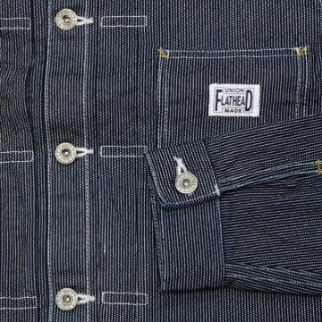 PHJ-01W-ID-ピンヒッコリーワークジャケット01W-PHJ01W-FLATHEAD-フラットヘッドワークジャケットの画像