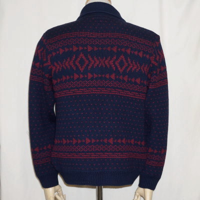 F-NWC-102-NV-ウールカーディガン-GEOMETRY A-FNWC102-FLATHEAD-フラットヘッドカーディガン-WOOL CARDIGANの画像