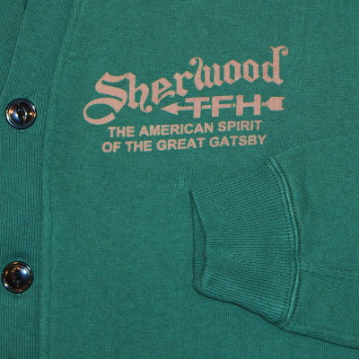 SKD-03W-グリーン-SHERWOOD-SKD03W-FLATHEAD-フラットヘッドスウェット-フラットヘッドスエットカーディガンの画像