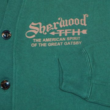 SKD-03W-グリーン-SHERWOOD-SKD03W-FLATHEAD-フラットヘッドスウェット-フラットヘッドスエットカーディガンの画像