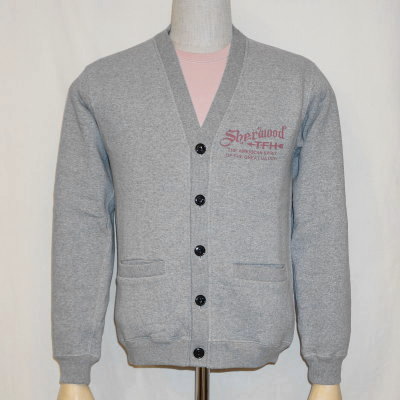 SKD-03W-GRY-SHERWOOD-SKD03W-FLATHEAD-フラットヘッドスウェット-フラットヘッドスエットカーディガンの画像