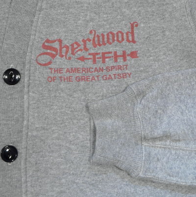 SKD-03W-GRY-SHERWOOD-SKD03W-FLATHEAD-フラットヘッドスウェット-フラットヘッドスエットカーディガンの画像