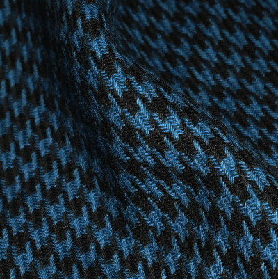 F-SNW-102L-ブラックブルー-千鳥柄ウエスタンシャツ102L-FSNW102L-FLATHEAD-フラットヘッドシャツ-HOUNDS TOOTH WESTERN SHIRTの画像