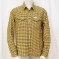 F-SNW-102L-ブラックイエロー-千鳥柄ウエスタンシャツ102L-FSNW102L-FLATHEAD-フラットヘッドシャツ-HOUNDS TOOTH WESTERN SHIRTの画像