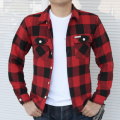 HN-52W-レッド-ヘビーネルシャツ52-HN52W-FLATHEAD-フラットヘッドシャツの画像