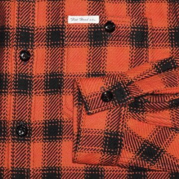 HN-64W-オレンジ-ヘビーネルシャツ64-HN64W-FLATHEAD-フラットヘッドシャツ-ワークシャツの画像