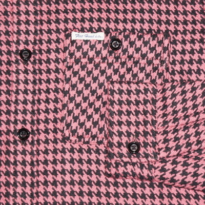 HN-71W-ピンクブラック-ヘビーネルワークシャツ71-HN71W-FLATHEAD-フラットヘッドシャツ-ヘビーネルシャツの画像