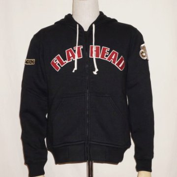 F-CZP-003-ブラック-FLAT HEAD FULL ZIP PARKA-FCZP003-FLATHEAD-フラットヘッドスエット-フラットヘッドスウェット-フルジップパーカーの画像