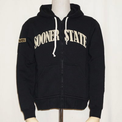 F-CZP-005-ブラック-SOONER STATE FULL ZIP PARKA-FCZP005-FLATHEAD-フラットヘッドスエット-フラットヘッドスウェット-フルジップパーカーの画像