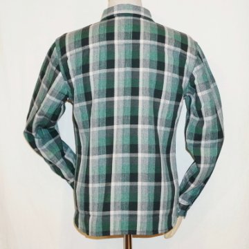 HN-72W-グリーン-ヘビーネルワークシャツ72-HN72W-FLATHEAD-フラットヘッドシャツの画像