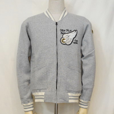 F-CZR-002-GRY-CUSTOM FULL ZIP SWEAT JACKET-FCZR002-FLATHEAD-フラットヘッドスエット・フラットヘッドスウェットの画像