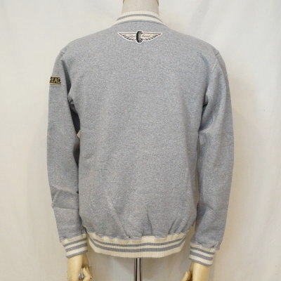 F-CZR-002-GRY-CUSTOM FULL ZIP SWEAT JACKET-FCZR002-FLATHEAD-フラットヘッドスエット・フラットヘッドスウェットの画像