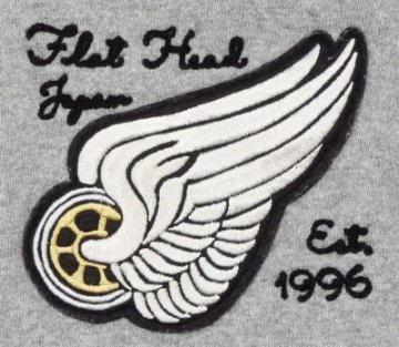 F-CZR-002-GRY-CUSTOM FULL ZIP SWEAT JACKET-FCZR002-FLATHEAD-フラットヘッドスエット・フラットヘッドスウェットの画像