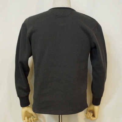 SN-01W-ライトブラック-GARMENT-SN01W-FLATHEAD-フラットヘッドヘンリーネックスエット・フラットヘッドスウェットの画像