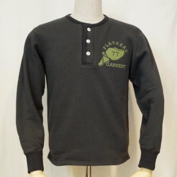 SN-01W-ライトブラック-GARMENT-SN01W-FLATHEAD-フラットヘッドヘンリーネックスエット・フラットヘッドスウェットの画像