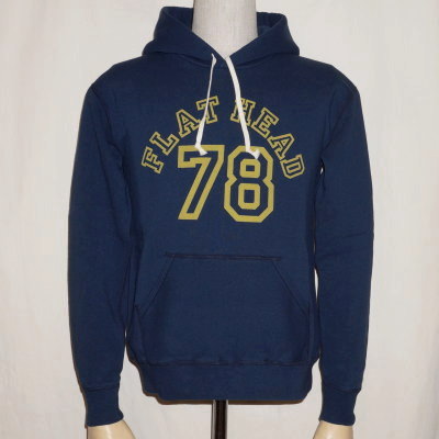 PP-71W-ネイビー-78-PP71W-FLATHEAD-フラットヘッドスエットパーカー-フラットヘッドスウェットパーカーの画像