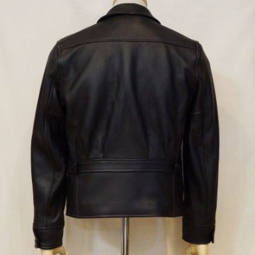 SRJ-41KA-ブラック-ディアスキンライダースJKT41KA・キーホルダー付-SRJ41KA-FLATHEAD-フラットヘッドレザーウエア・革ジャン・ジャケットの画像