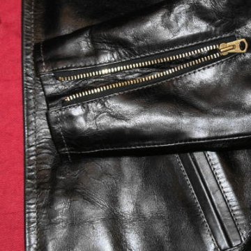 SRJ-02-ブラック-馬革ライダースJKT-SRJ02-FLATHEAD-フラットヘッド革ジャン・フラットヘッドウエアの画像