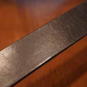 OB-003-ブラック-シングルピン牛ベルト-OB003-FLATHEAD-フラットヘッドレザーベルト-シングルピンバックルベルトの画像