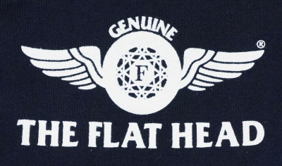 TNS-02W-ネイビー-TRADEMARK-TNS02W-FLATHEAD-フラットヘッドTシャツ-BLACKMINT-ブラックミントTシャツの画像