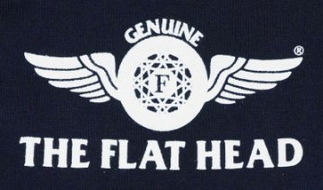 TNS-02W-ネイビー-TRADEMARK-TNS02W-FLATHEAD-フラットヘッドTシャツ-BLACKMINT-ブラックミントTシャツの画像