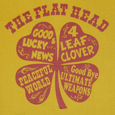 TNS-03W-マスタード-4 LEAF CLOVER-TNS03W-FLATHEAD-フラットヘッドTシャツ-BLACKMINT-ブラックミントTシャツの画像