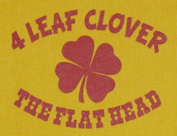TNS-03W-マスタード-4 LEAF CLOVER-TNS03W-FLATHEAD-フラットヘッドTシャツ-BLACKMINT-ブラックミントTシャツの画像
