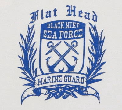 TNS-04W-ホワイト-MARINE GUARD-TNS04W-FLATHEAD-フラットヘッドTシャツ-BLACKMINT-ブラックミントTシャツの画像