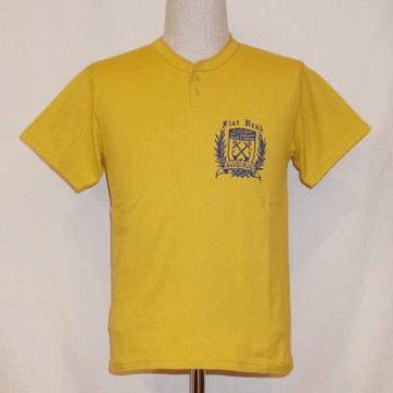 TNS-04W-マスタード-MARINE GUARD-TNS04W-FLATHEAD-フラットヘッドTシャツ-BLACKMINT-ブラックミントTシャツの画像