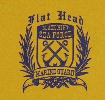 TNS-04W-マスタード-MARINE GUARD-TNS04W-FLATHEAD-フラットヘッドTシャツ-BLACKMINT-ブラックミントTシャツの画像