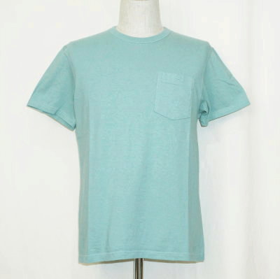 CL-TS001-グリーン-クルーネックポケットTシャツTS001-CLTS001-FLATHEAD-フラットヘッド-Club Label-クラブレーベル-Tシャツの画像