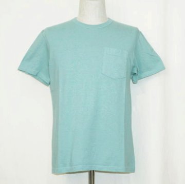 CL-TS001-グリーン-クルーネックポケットTシャツTS001-CLTS001-FLATHEAD-フラットヘッド-Club Label-クラブレーベル-Tシャツの画像
