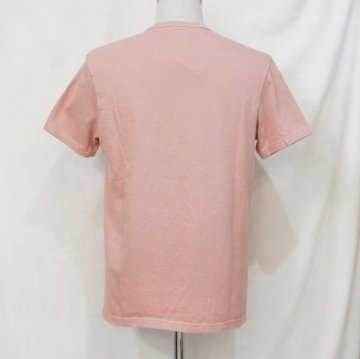 CL-TS001-ピンク-クルーネックポケットTシャツTS001-CLTS001-FLATHEAD-フラットヘッド-Club Label-クラブレーベル-Tシャツの画像