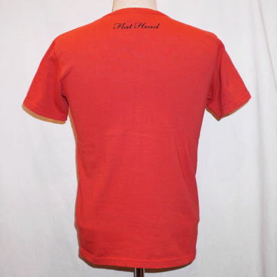 TUN-01W-レッド-UネックTシャツ01W-TUN01W-FLATHEAD-フラットヘッドTシャツの画像