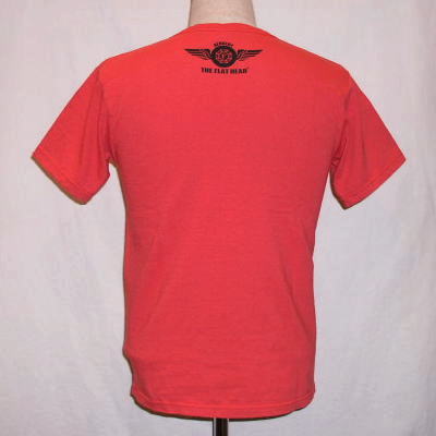 TVT-01W-レッド-VネックTシャツ01W-TVT01W-FLATHEAD-フラットヘッドTシャツの画像