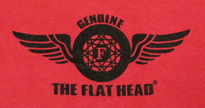TVT-01W-レッド-VネックTシャツ01W-TVT01W-FLATHEAD-フラットヘッドTシャツの画像