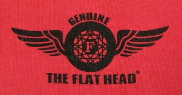 TVT-01W-レッド-VネックTシャツ01W-TVT01W-FLATHEAD-フラットヘッドTシャツの画像