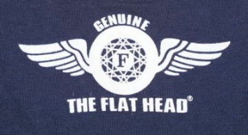 TVT-01W-ネイビー-VネックTシャツ01W-TVT01W-FLATHEAD-フラットヘッドTシャツの画像