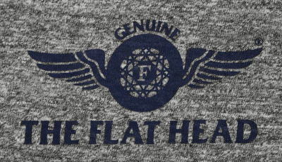 TVT-03W-杢グレー-VネックTシャツ03W-TVT03W-FLATHEAD-フラットヘッドTシャツの画像